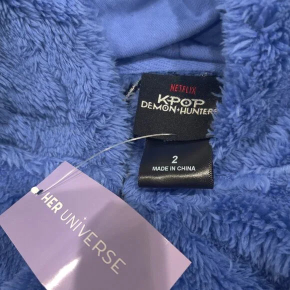 Her Universe KPop Demon Hunters sweatshirt with ears size 2x New - Picture 4 of 4